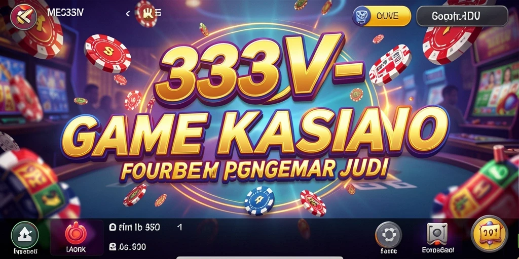 Tampilan gameplay menakjubkan dari game Kasino 333V.
