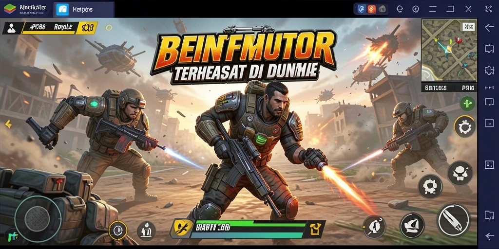 Tangkapan layar API288 menampilkan pertempuran mendebarkan di medan perang Battle Royale.