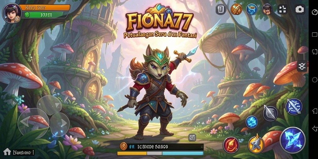 Tampilan gameplay seru dalam dunia petualangan FIONA77.