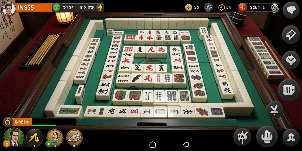 Gameplay seru dari <strong>INS55</strong> yang menampilkan mahjong yang menarik.
