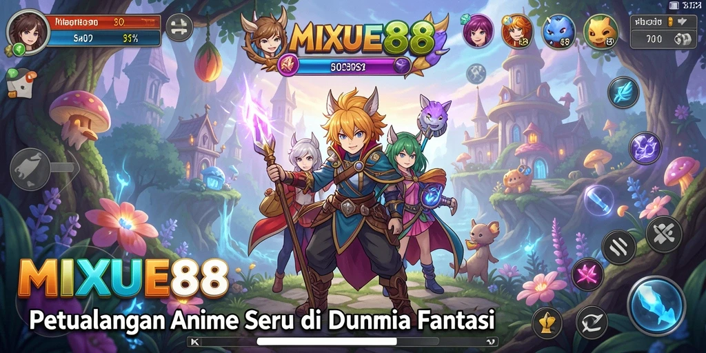 Tampilan gameplay MIXUE88 yang menarik dan penuh warna.