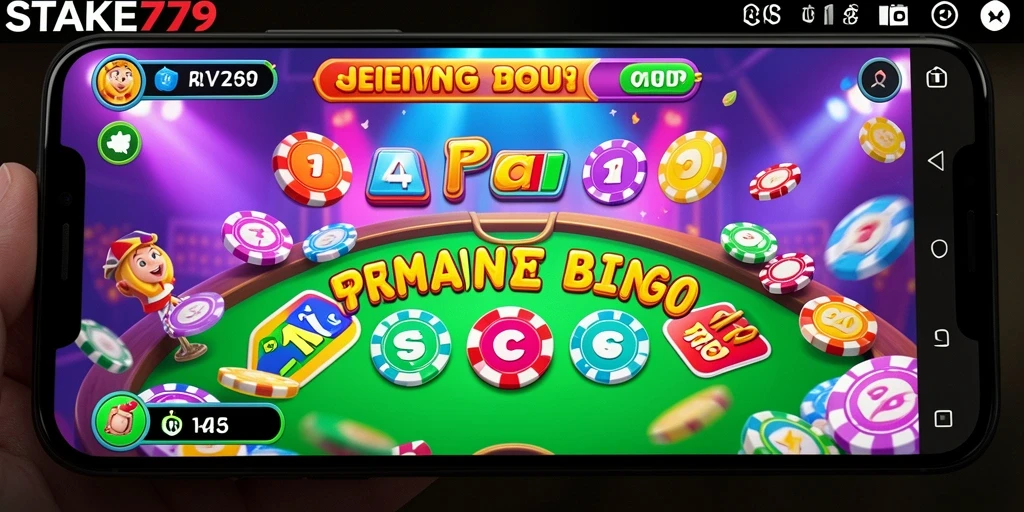 Screenshot gameplay STAKE779 yang menunjukkan saat seru permainan Bingo.