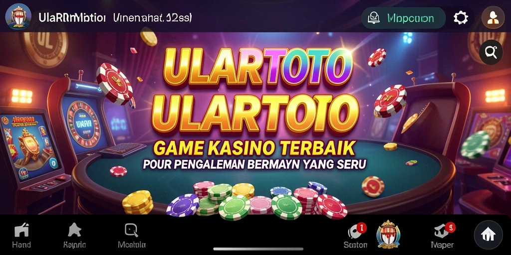 Tampilan menarik dari gameplay ULARTOTO dalam suasana kasino.