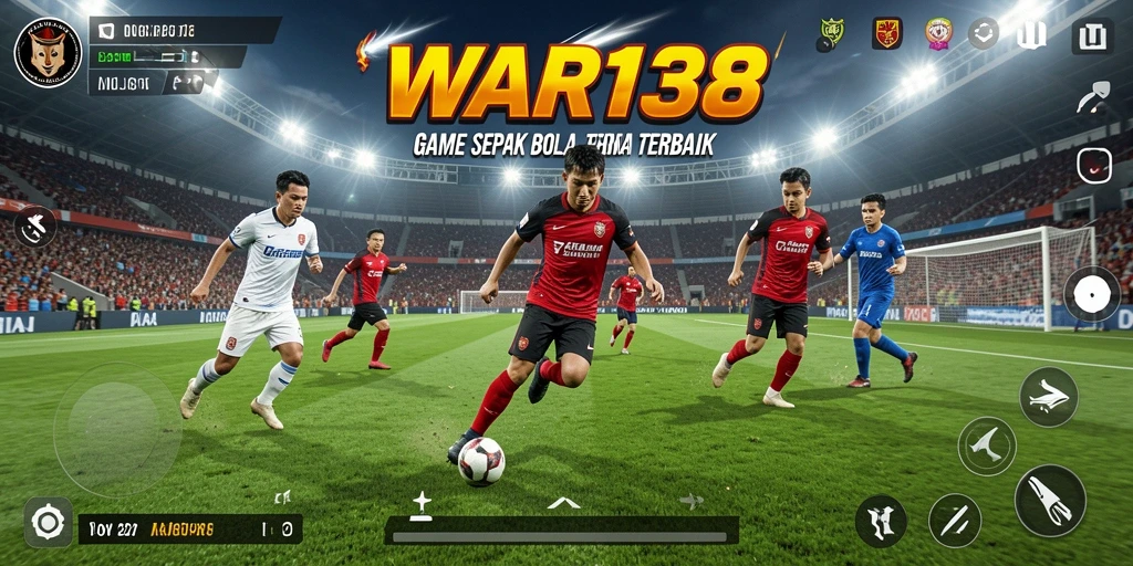 Tampilan gameplay WAR138 yang mendebarkan dan penuh aksi sepak bola.