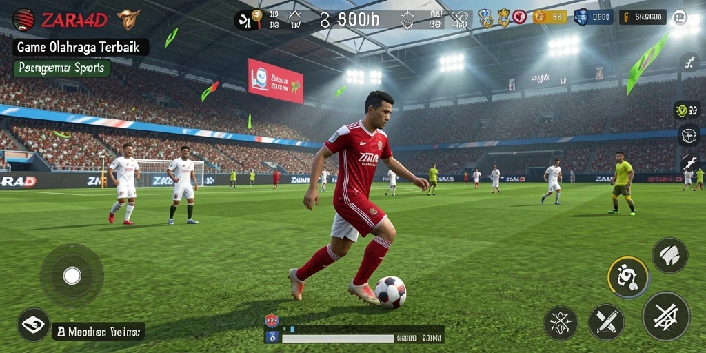 Tangkapan layar dari gameplay ZARA4D yang menunjukkan pertandingan olahraga seru.