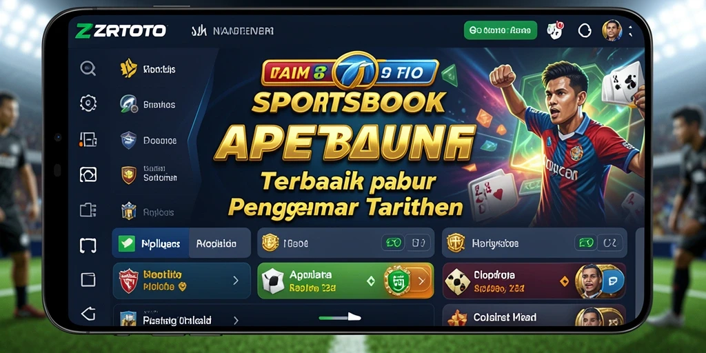 Tampilan screenshot ZORTOTO menampilkan fitur taruhan sportsbook yang menarik.