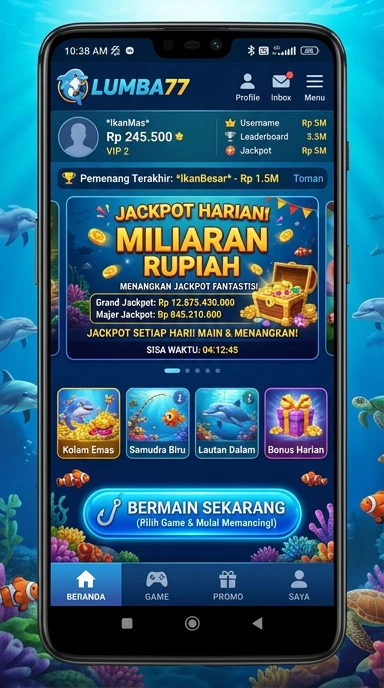 Screenshot dari katalog aplikasi di lumba77.